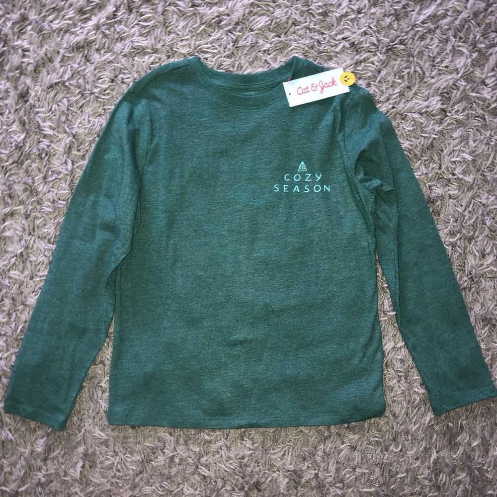 Cat & Jack Cozy Season Long Sleeve Shirt, Size M(8), New With Tags
